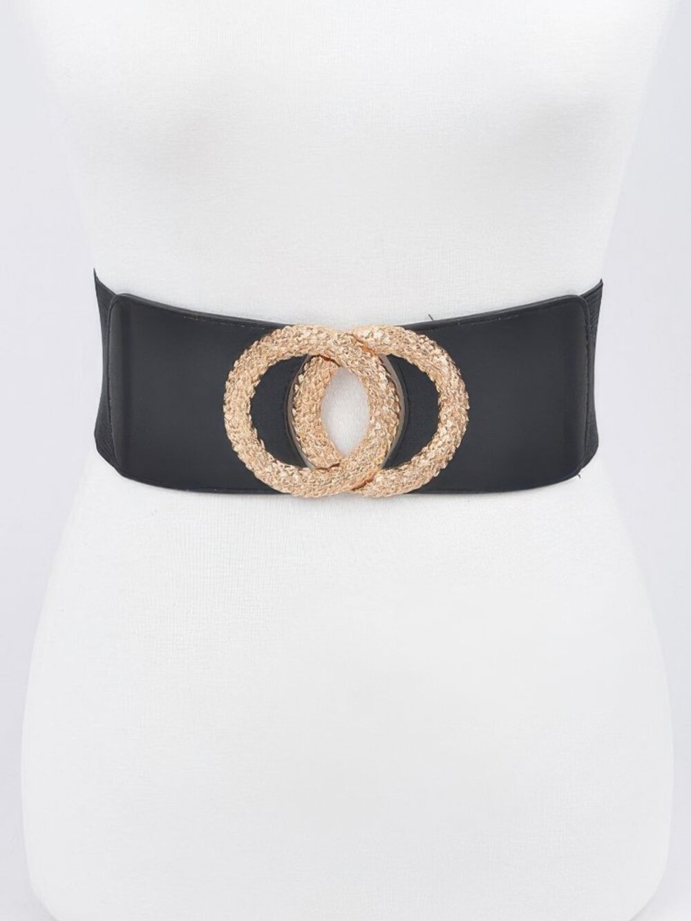Big Metal Buckle Elastic Belt